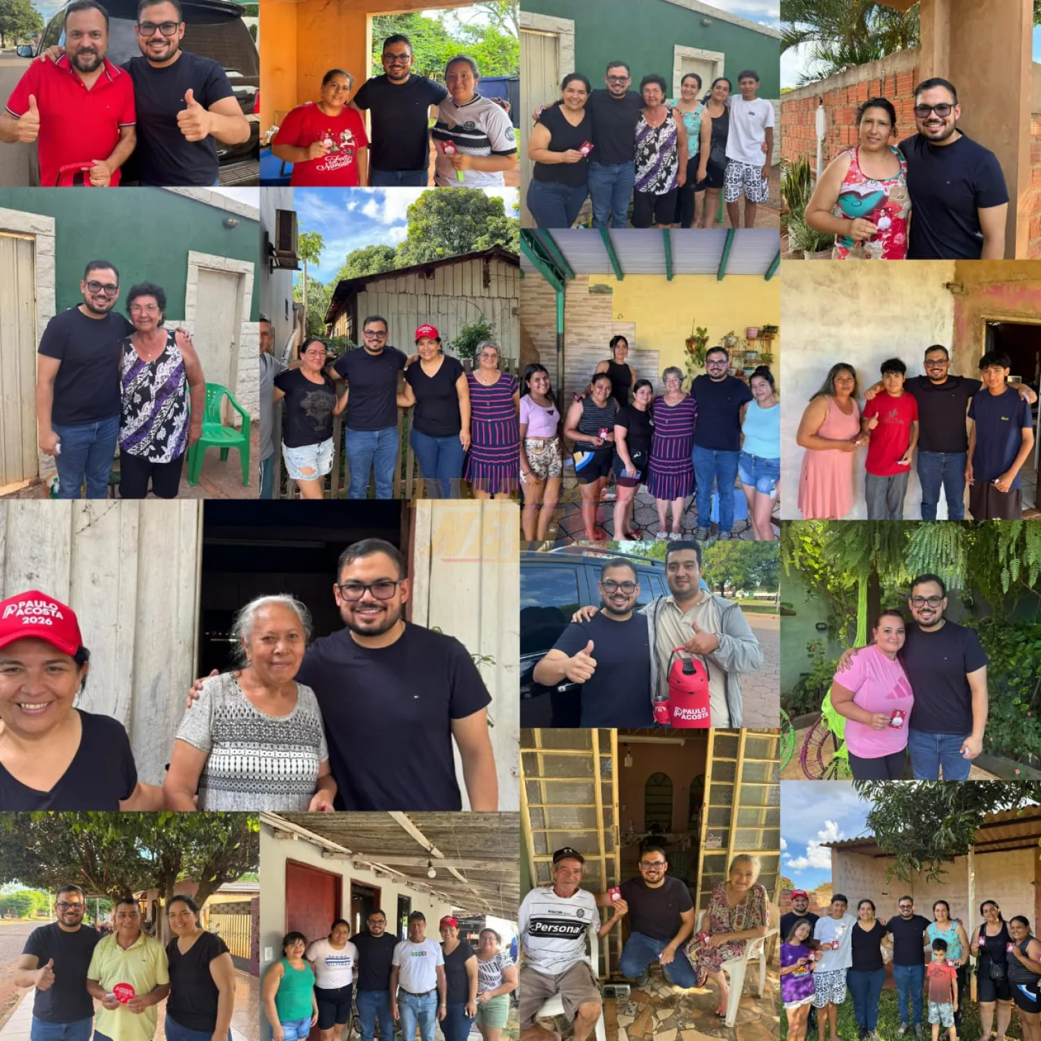 Internas de la ANR: Intenso recorrido de Paulo Acosta en barrios de Pedro Juan Caballero