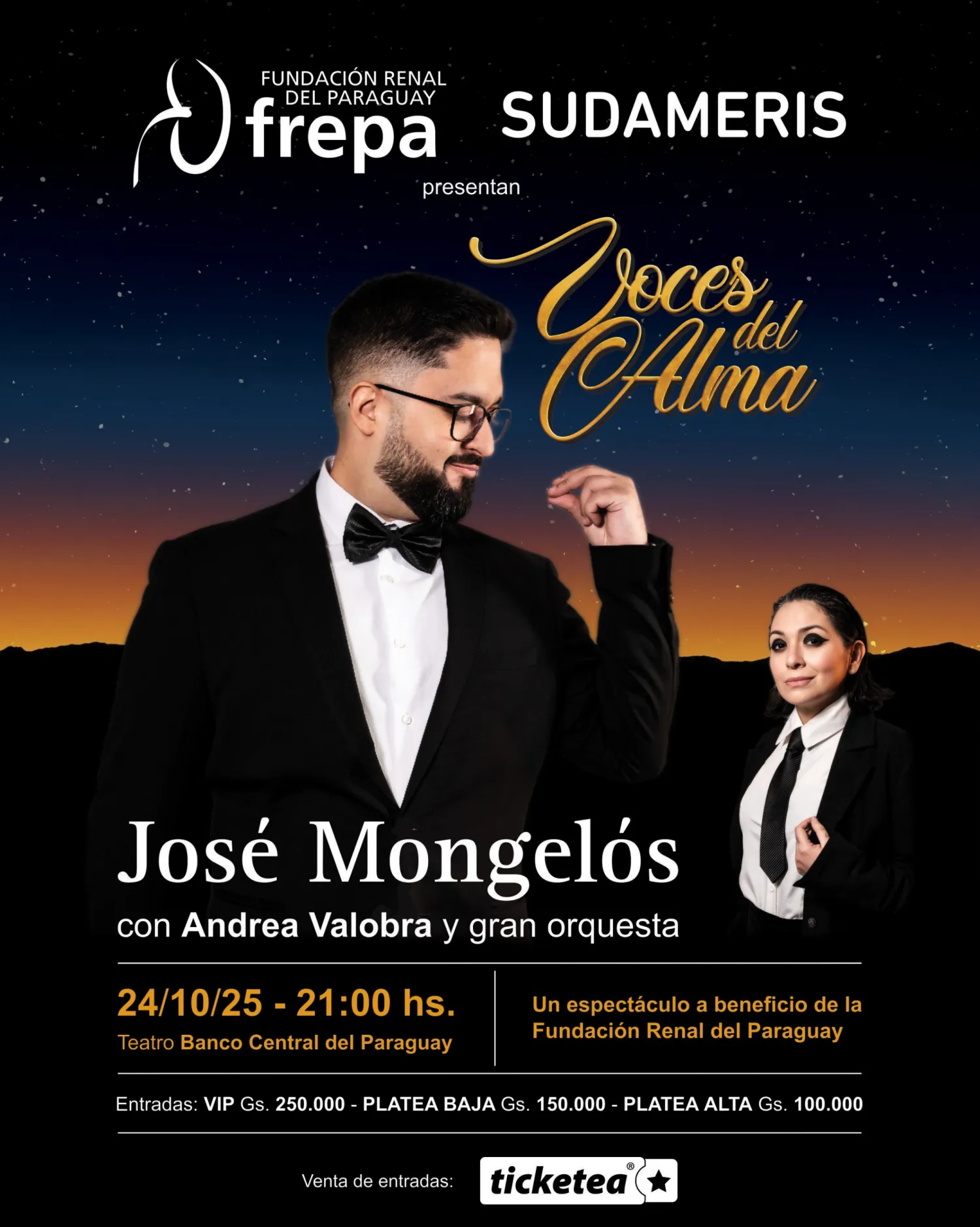 Todo listo para Voces del Alma: este viernes una gala al estilo Broadway por una causa solidaria