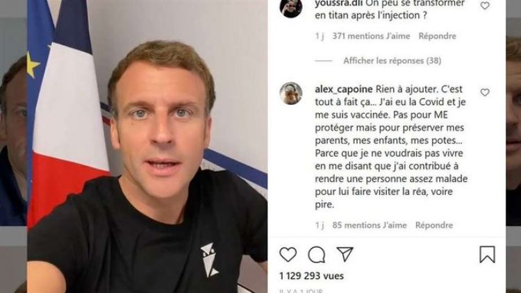 Macron recurre a TikTok e Instagram para responder a los antivacunas