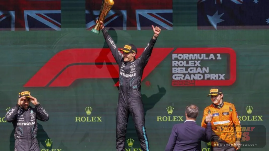 Hamilton hereda la victoria en Bélgica del descalificado Russell