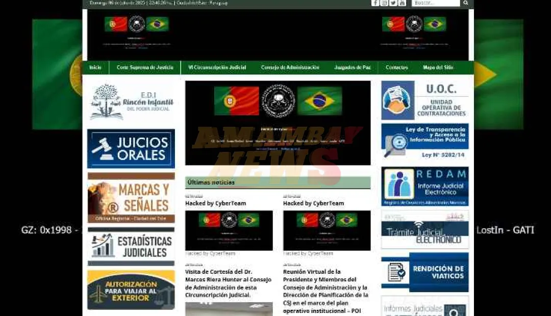 Ciberataque compromete web del Poder Judicial de Alto Paraná