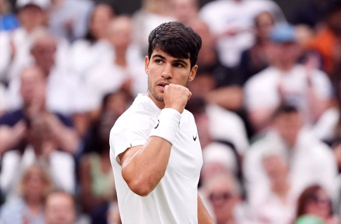 Alcaraz venció a Humbert y ya está en Cuartos de Final en Wimbledon