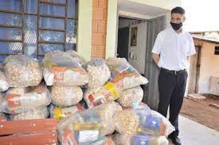 Gobernación de Amambay prosigue hoy martes la entrega kits del almuerzo escolar
