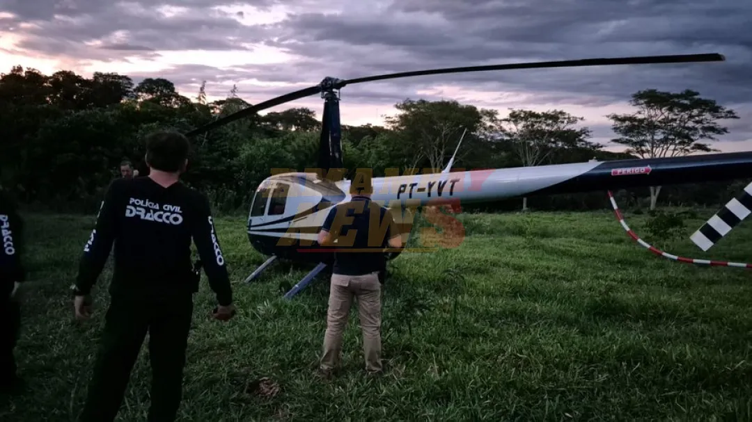 Policía recupera en Amambay helicóptero denunciado como robado en Brasil