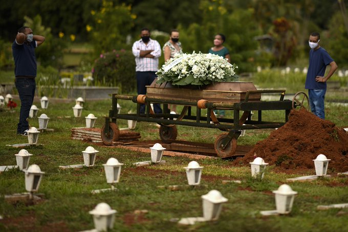Covid: Brasil registra 191 muertes en 24 horas