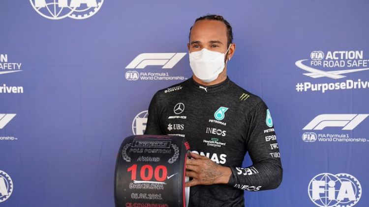 Fórmula 1: Lewis Hamilton logra su pole position número 100