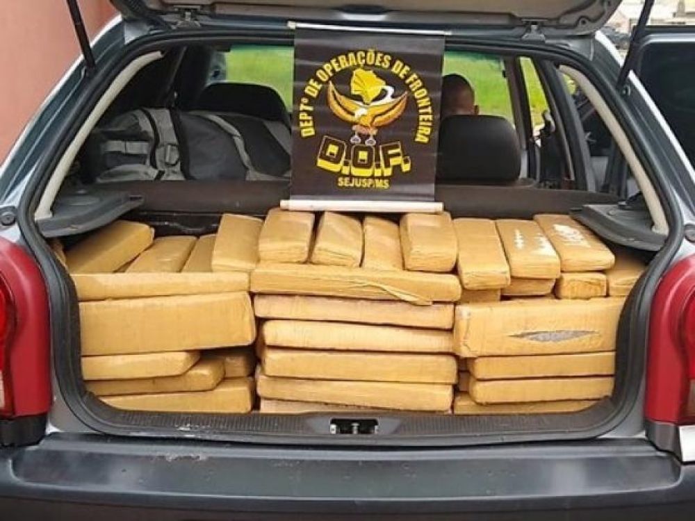 Traficante é preso com 345 quilos de maconha em Ponta Porã