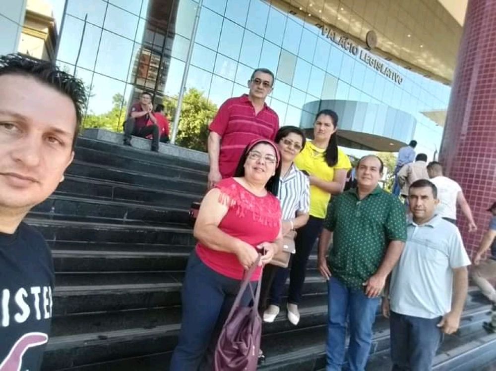Hurreros de diputado pro distritación de Chiriguelo, presentes en Asunción