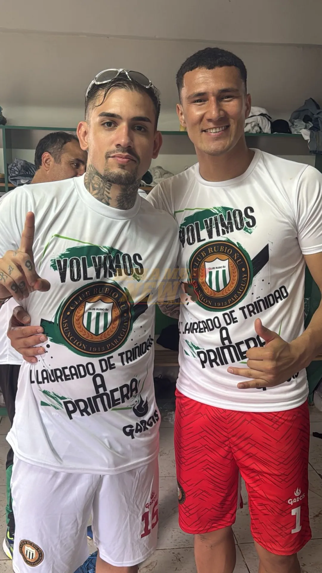 Fútbol: Los pedrojuaninos Anibal Vega y Tulio Schwarz logran ascender a Rubio Ñu a la Primera División