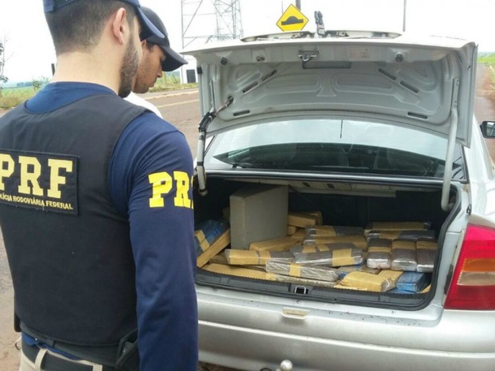 PRF incauta 38 kilos de cocaína en Ponta Porã