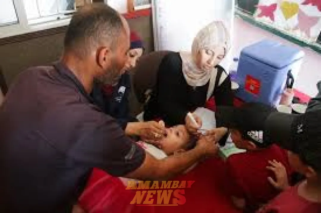 OMS termina la primera ronda de vacunación contra la polio en Gaza