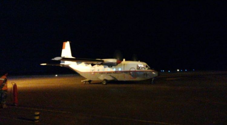 De nuevo se tuvo que enviar vía aérea balones de oxígeno a Concepción