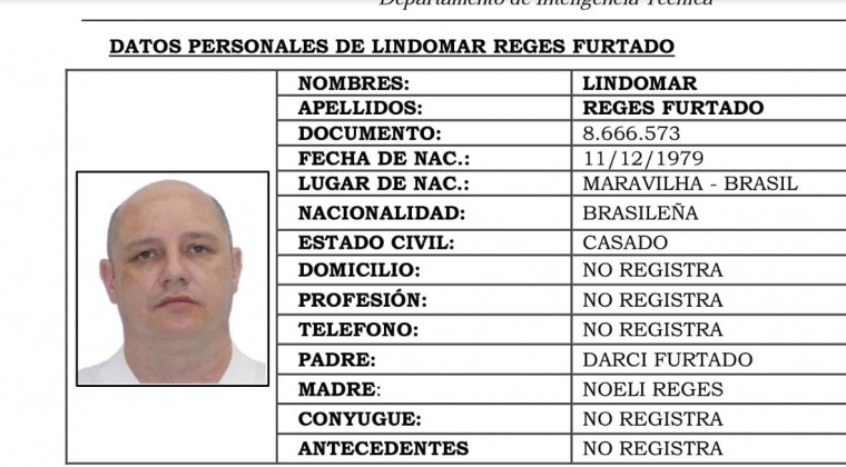 Reiteran orden de captura con fines de extradición contra el narco Lindomar Furtado