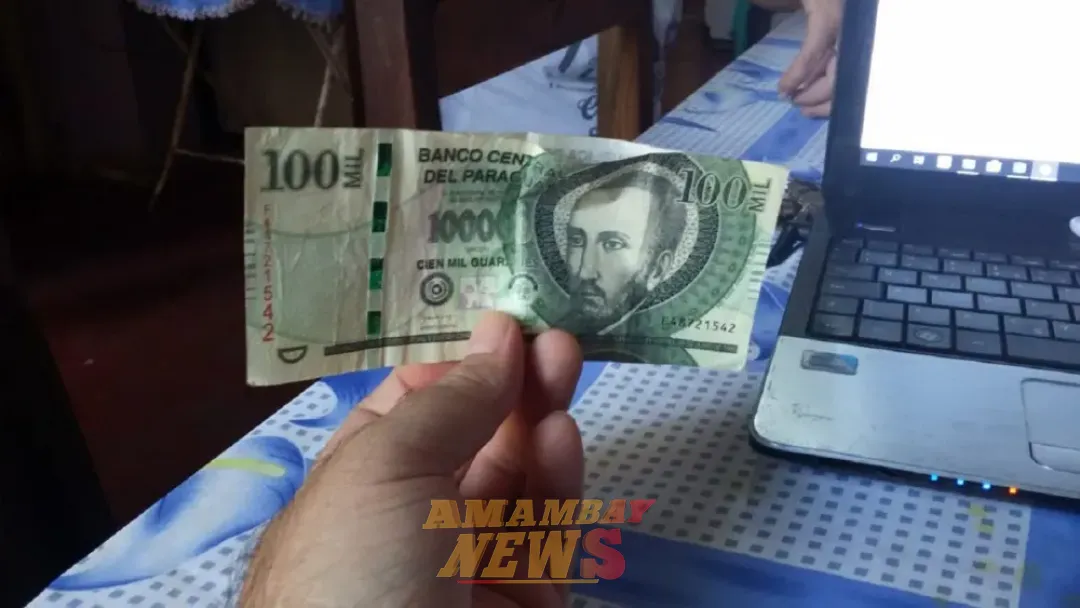 PJC: Tres detenidos por intentar pago con billete falso de G. 100.000