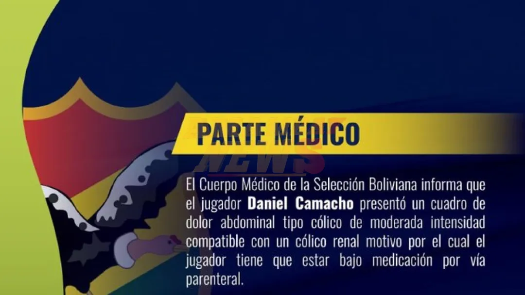 Bolivia reporta su cuarta baja para partidos ante Ecuador y Paraguay