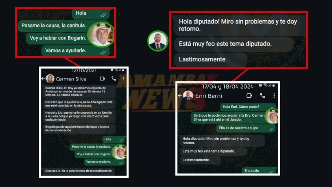 Jueza actuaba como informante de Lalo Gomes y le pedía favores para que interceda en el JEM