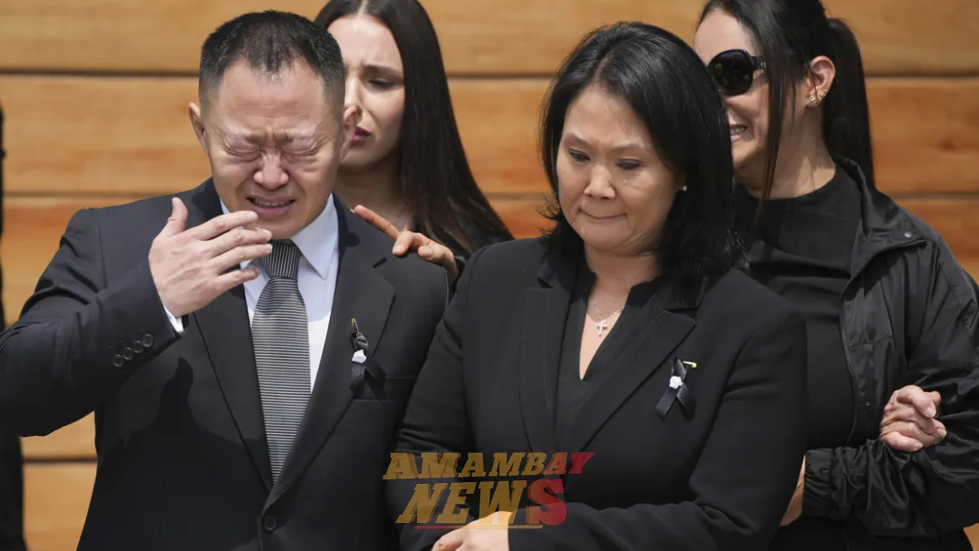 Hijos de Fujimori rompen en llanto frente a su féretro