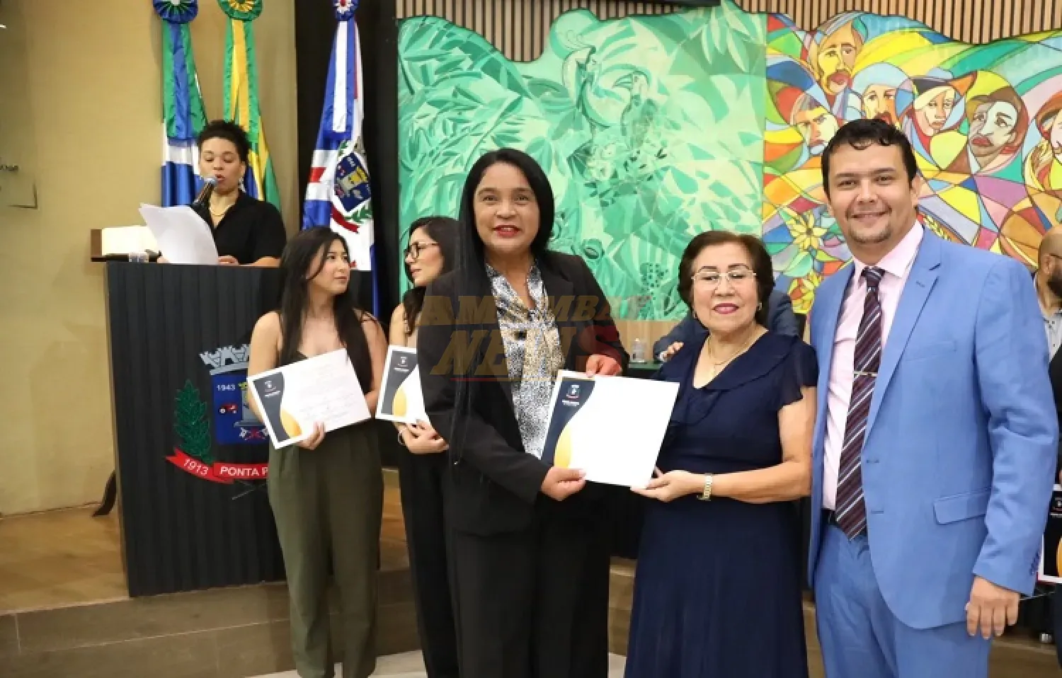 Cámara Municipal de Ponta Porã homenajea a la Universidad Central del Paraguay en Pedro Juan