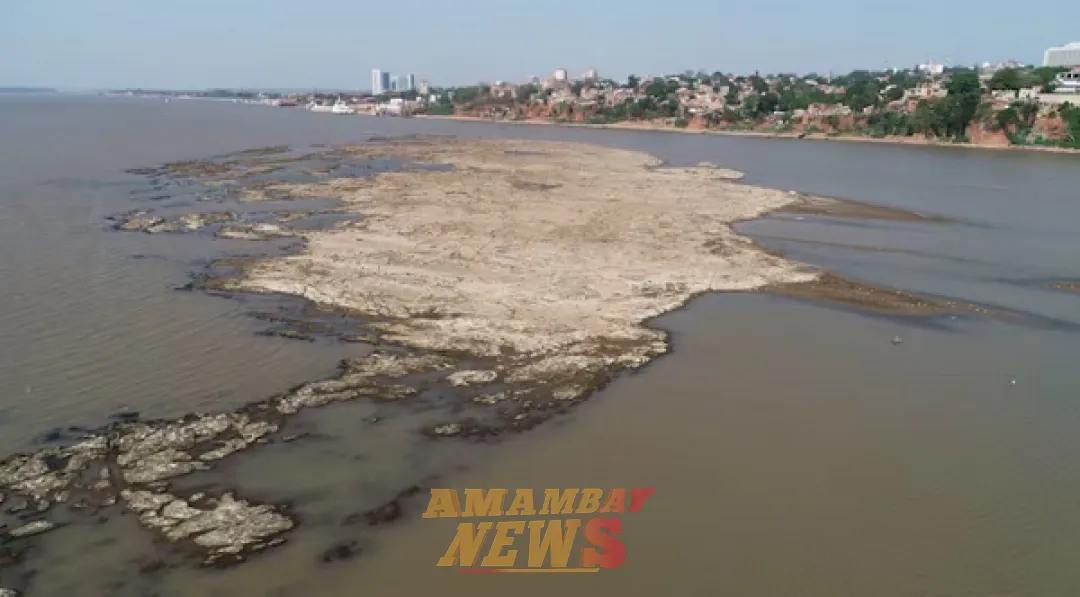 Río Paraguay vuelve a bajar y registra mínimo histórico, pese a lluvias