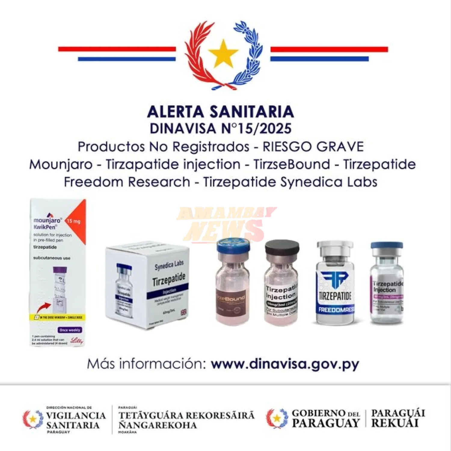 Dinavisa alerta sobre comercialización de medicamentos para adelgazar no autorizados