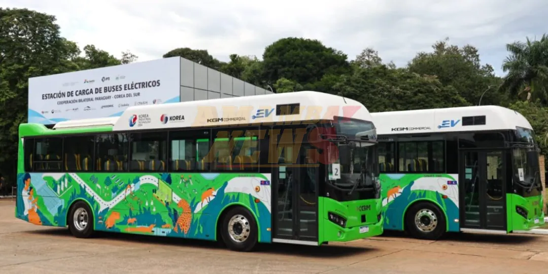 Hernandarias pone en marcha buses eléctricos y habilita cargadores rápidos