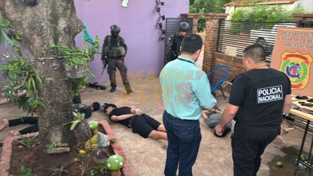 Capturan a ex integrante de la banda de Jakare Po y a otras personas en Luque
