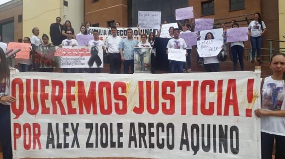 Piden justicia por la muerte de Alex Ziole Areco Aquino en Pedro Juan Caballero