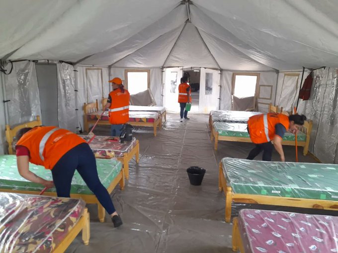 Albergue en la Costanera Norte ya está instalado con capacidad inicial para 50 personas