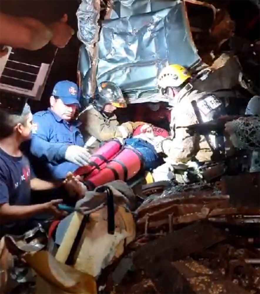 Varios heridos durante un triple choque en el cruce Itakyry