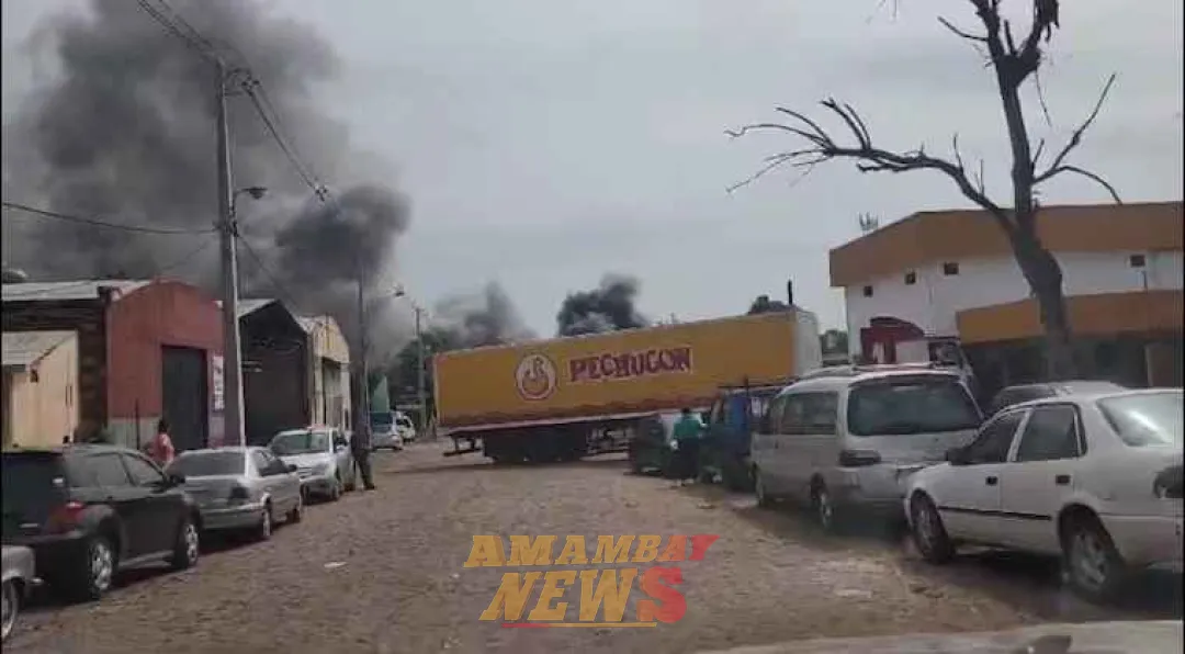 Se incendia fábrica de pollos en Capiatá y la humareda es inmensa