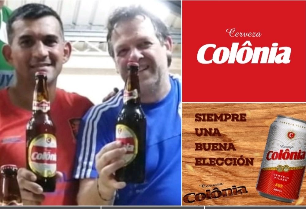 Abogado 360, también es garoto propaganda de cerveza Colonia para Pedro González