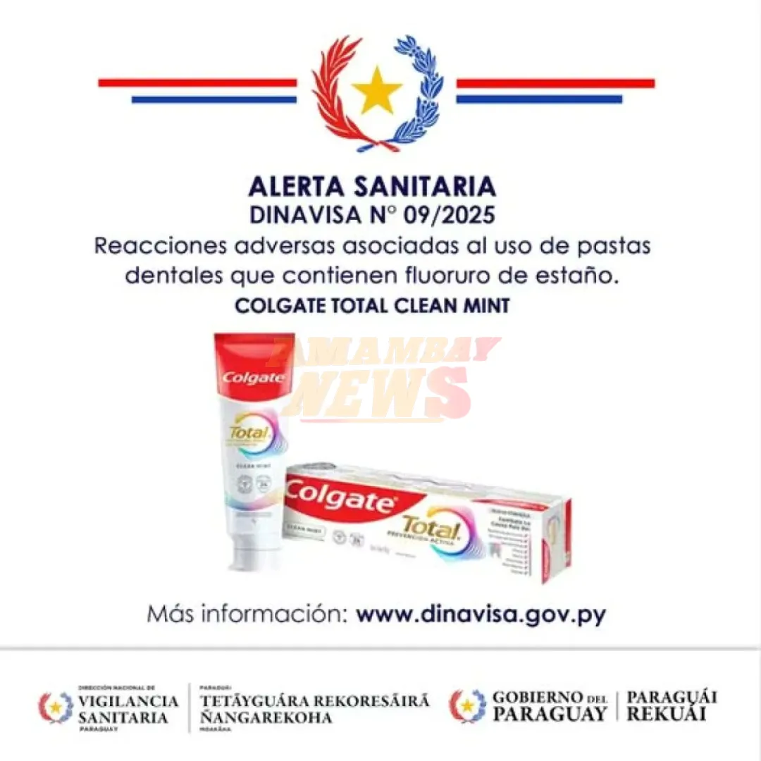 DINAVISA informa sobre suspensión de un producto Colgate