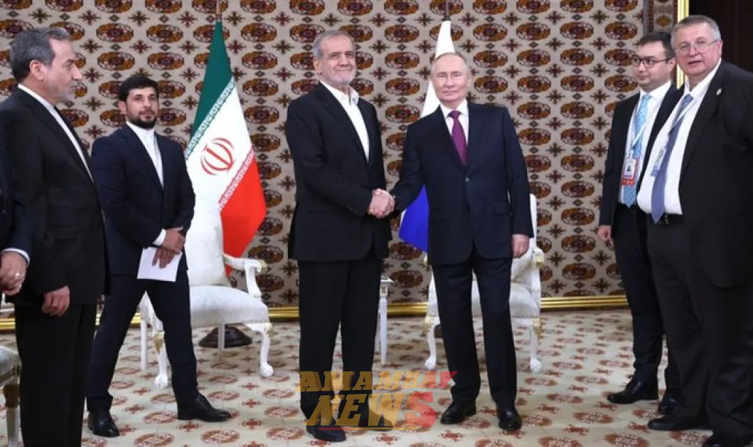 Vladimir Putin se reúne con el presidente de Irán