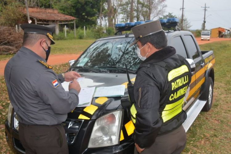 Caminera demoró a más de 700 conductores tras cometer diversas infracciones en ruta