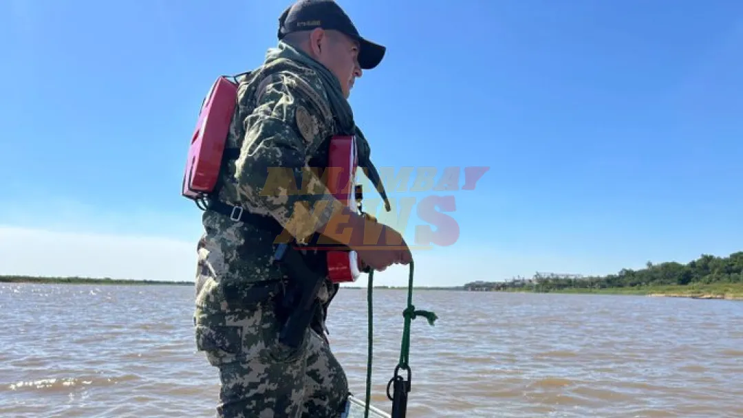 Armada halla cuerpo de pescador que desapareció en el río Paraguay en zona de San Antonio