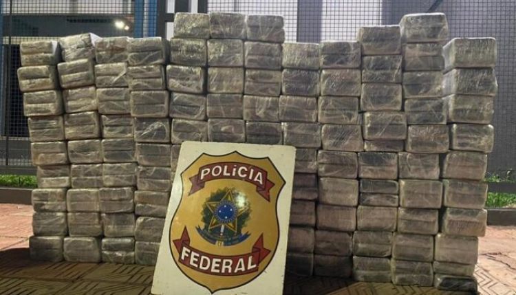 Policía Federal incauta en Ponta Porã 250 kilos de cocaína salidos de Pedro Juan Caballero