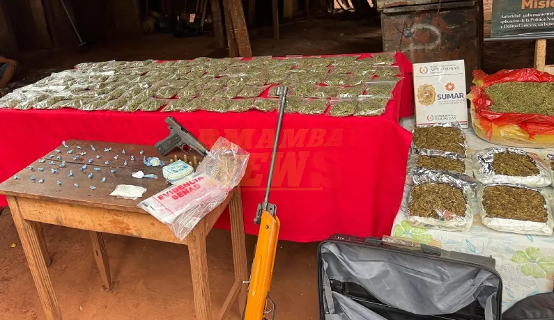 SENAD capturó a 4 personas y desarticuló «Mercado de drogas»