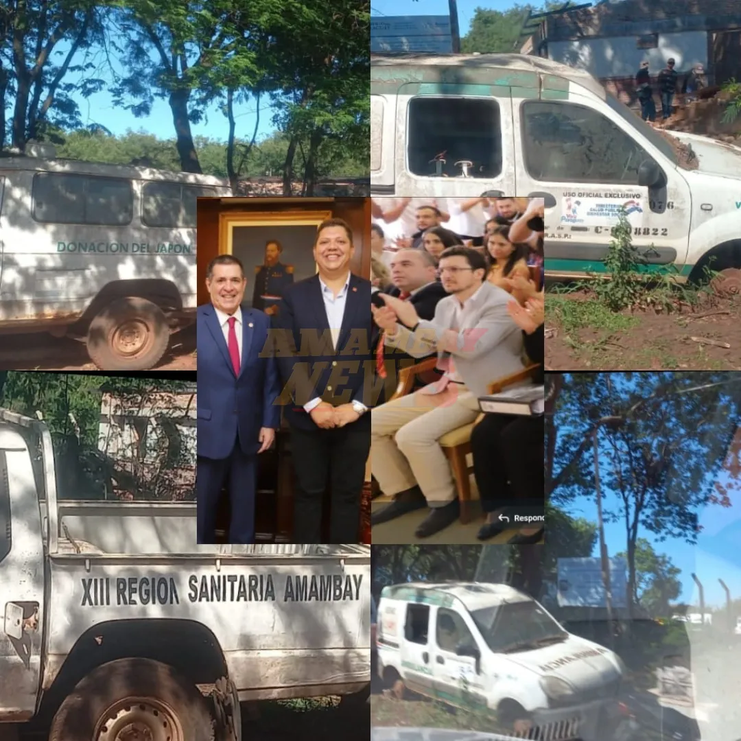 Amambay también tiene cementerio de ambulancias  pero Gobernador y Director fungen de seccionaleros