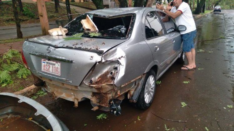 Varios daños tras temporal de este domingo y se anuncian más lluvias