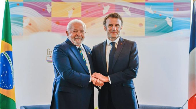 G7: Lula se reúne con Macron