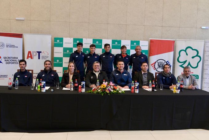 Presentan al equipo paraguayo de la Copa Davis