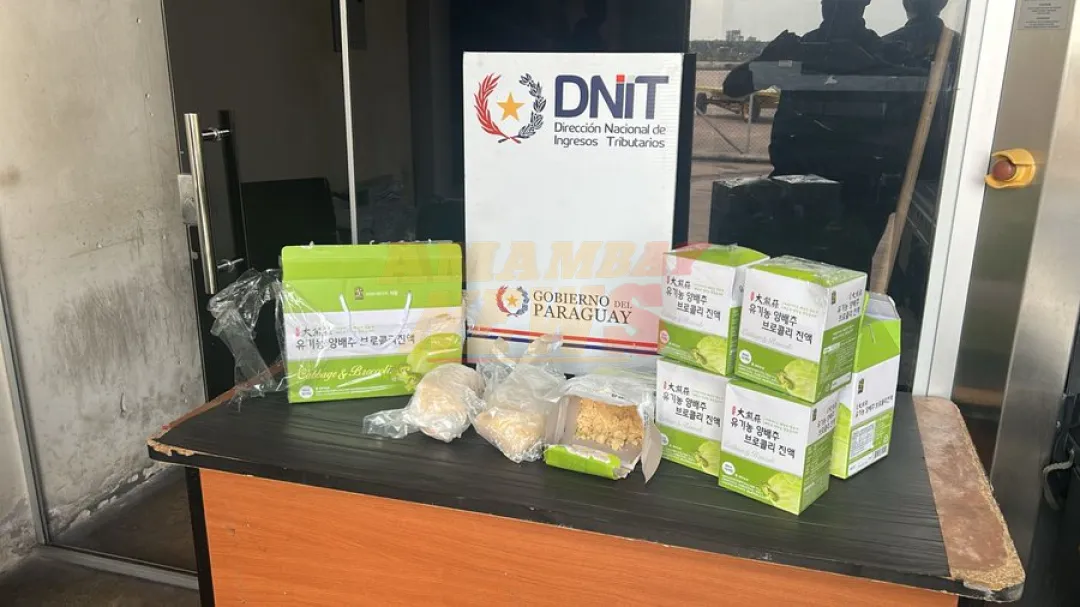 DNIT detectó un cargamento con droga en el Aeropuerto
