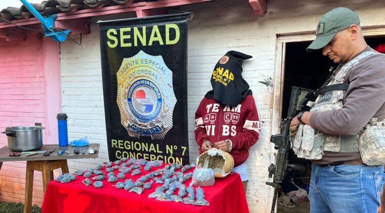 Una joven proveedora de drogas fue detenida en la ciudad de Concepción