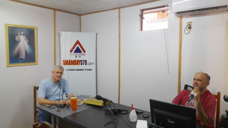 Hablando con el Intendente por la 570 AM y Amambay News Online a partir de las 18:30