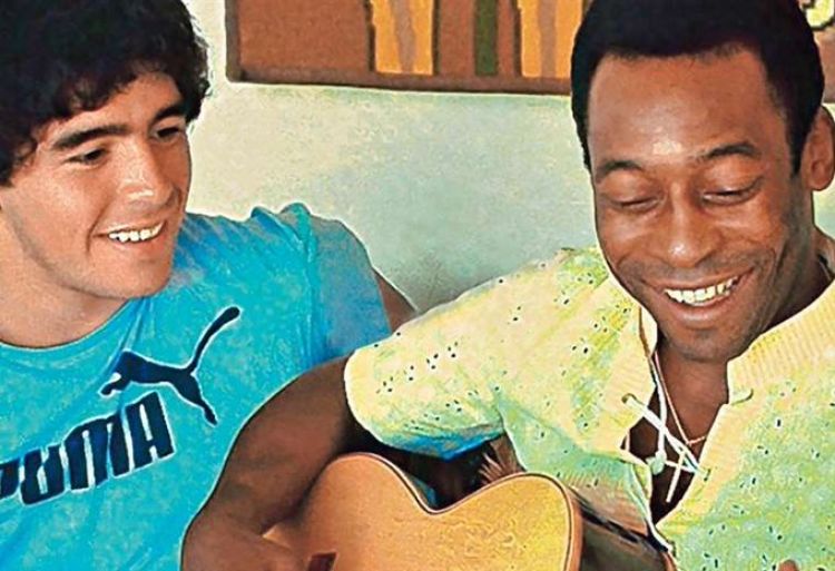 "Te amo, Diego": el nuevo mensaje de Pelé a Maradona