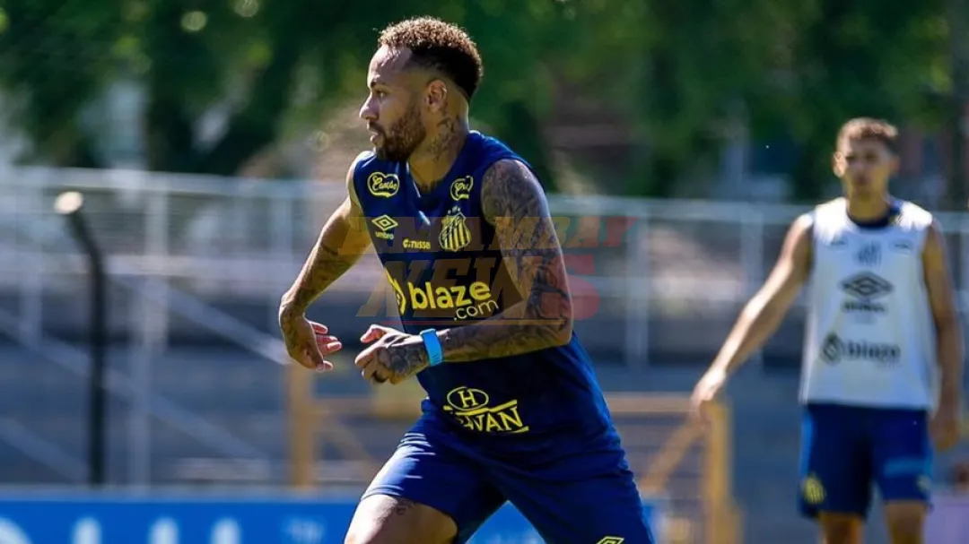 Neymar vuelve a entrenarse con el Santos