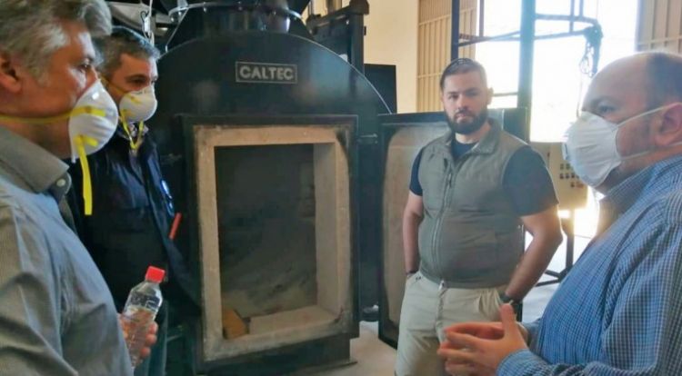 Senad pone a disposición de la Fiscalía y Salud un horno pirolítico