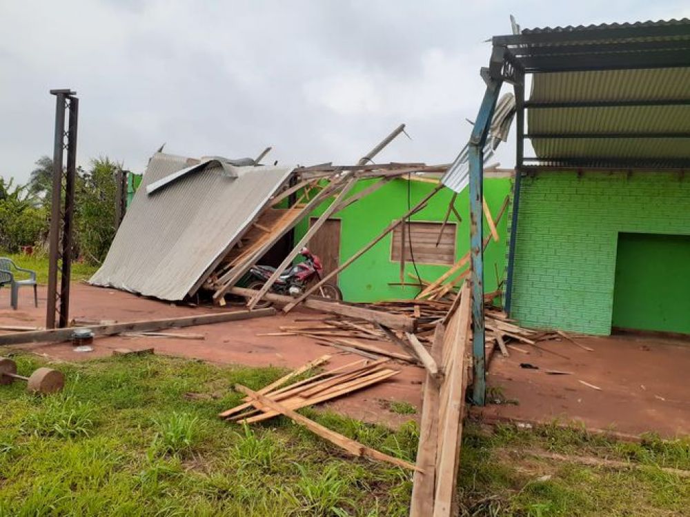 Temporal deja daños en Itapúa