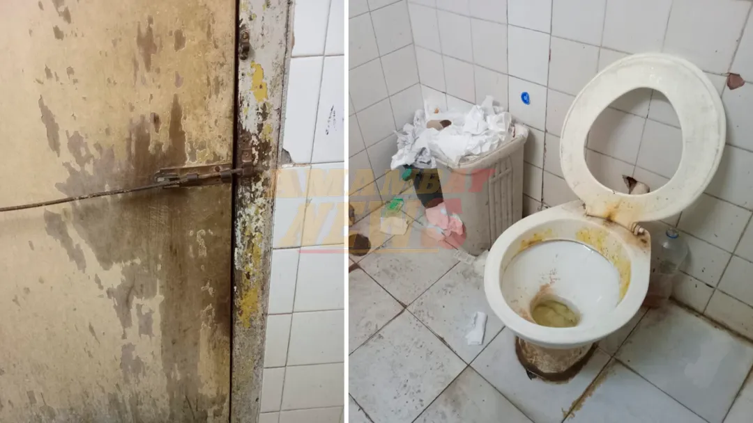 Baños deplorables, sucios, malolientes e insalubres en el Hospital de Trauma
