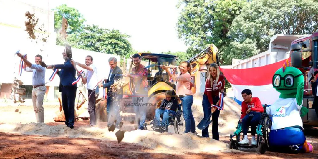 Teletón inicia obras de nueva Hidroterapia en centro de Asunción